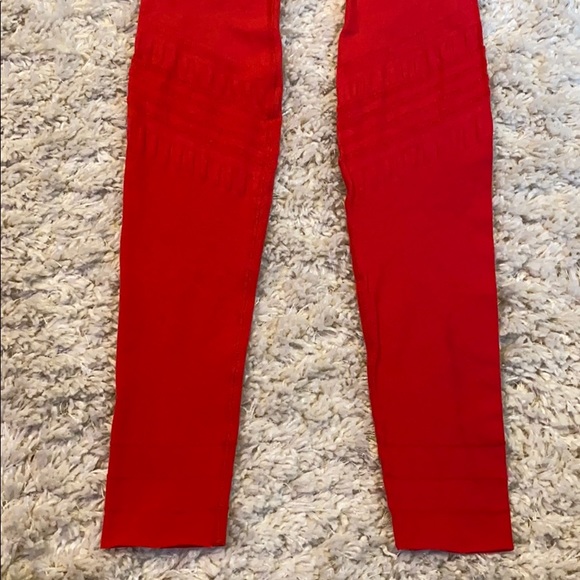 Free People Movement Red Gone Adrift Leggings lg - Picture 11 of 13
